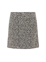 Hortense Short Draped Tweed Skirt