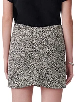 Hortense Short Draped Tweed Skirt