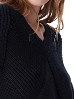 Obeline Diamond Stitch Sweater