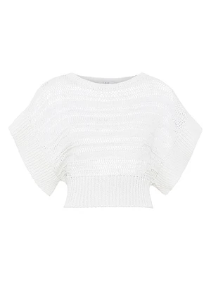 Ouzna Ruffled Sleeveless Sweater