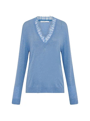 Jayden Lace V-Neck Sweater