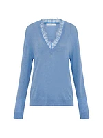 Jayden Lace V-Neck Sweater