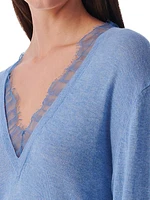 Jayden Lace V-Neck Sweater