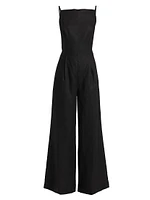 Ciara Linen Straight-leg Jumpsuit