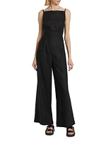 Ciara Linen Straight-leg Jumpsuit