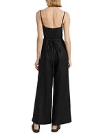 Ciara Linen Straight-leg Jumpsuit