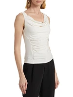 Darla Ruched Knit Sleeveless Top