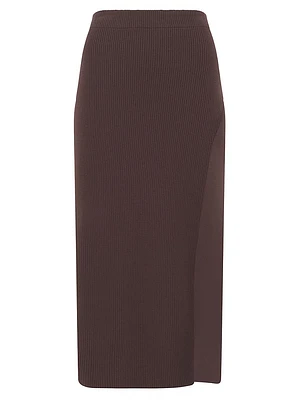 Ayoko Ribbed Midi Skirt