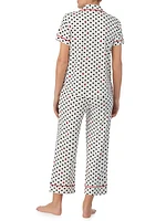 Ladybug Dot Crop Pajamas