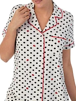 Ladybug Dot Crop Pajamas