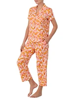 Peaches Cropped Pajamas