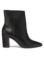 Classic 80MM Leather Block-Heel Booties