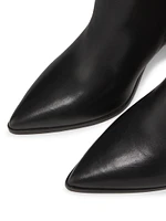 Classic 80MM Leather Block-Heel Booties