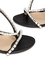 Gem Metallic Nappa Leather Sandals