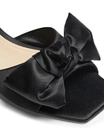 Satin Bow Mules