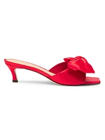 Satin Bow Mules