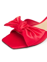 Satin Bow Mules