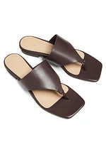 Ring Leather Sandals