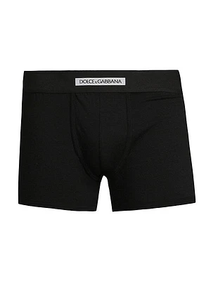 Logo Cotton-Blend Boxer Briefs