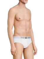 Logo Cotton-Blend Briefs