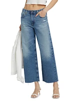 Saige High-Rise Wide-Leg Crop Jeans