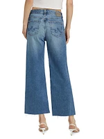 Saige High-Rise Wide-Leg Crop Jeans