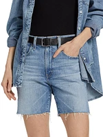 Ex-Boyfriend Denim Slim-Fit Bermuda Shorts