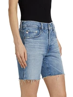 Ex-Boyfriend Denim Slim-Fit Bermuda Shorts