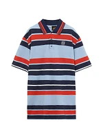 LOEWE x Paula's Ibiza Striped Cotton Oversized Polo Shirt