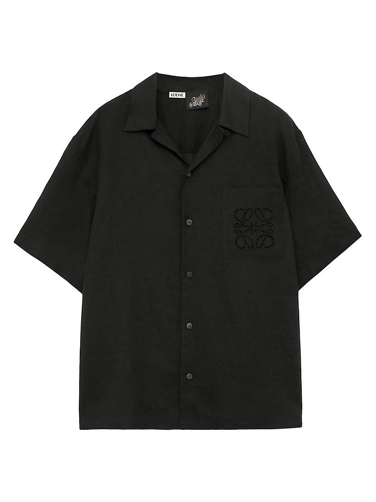 LOEWE x Paula's Ibiza Linen-Blend Camp Shirt