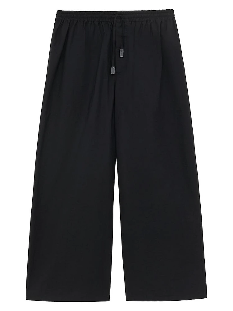 LOEWE x Paula's Ibiza Cropped Cotton-Blend Pants