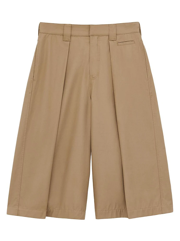 LOEWE x Paula's Ibiza Pleated Cotton Shorts