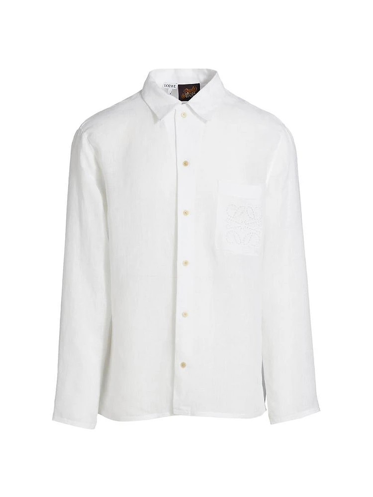 LOEWE x Paula's Ibiza Linen Button-Up Shirt