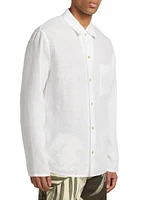 LOEWE x Paula's Ibiza Linen Button-Up Shirt