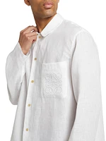 LOEWE x Paula's Ibiza Linen Button-Up Shirt