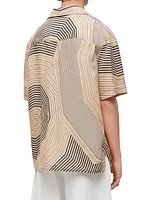 LOEWE x Paula's Ibiza Spiral Linen Camp Shirt