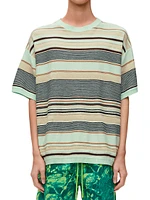 LOEWE x Paula's Ibiza Striped Linen & Cotton-Blend T-Shirt