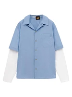 LOEWE x Paula's Ibiza Trompe L'Oeil Cotton-Blend Shirt