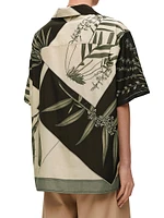 LOEWE x Paula's Ibiza Graphic Cotton & Silk-Blend Camp Shirt