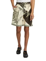 LOEWE x Paula's Ibiza Patchwork Mid-Length Shorts