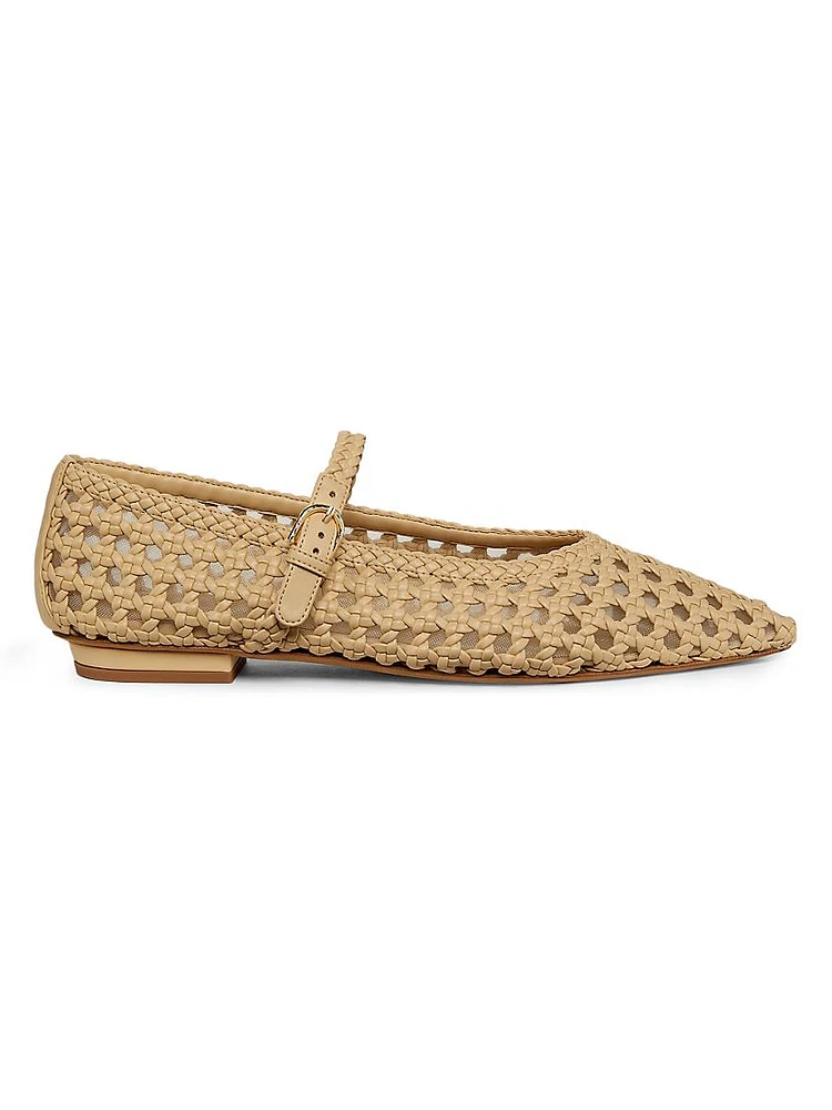 Gracie Braided Mary Jane Ballet Flats