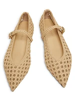 Gracie Braided Mary Jane Ballet Flats