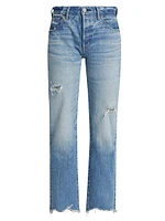 Colemont Distressed Straight-Leg Jeans