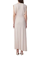 Keallee Long Gathered Jersey Dress