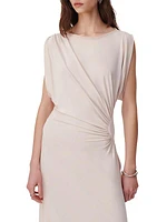 Keallee Long Gathered Jersey Dress