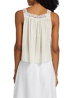 Fira Cotton Voilé Lace Tank