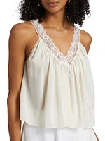 Fira Cotton Voilé Lace Tank