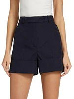 High-Rise Cuffed Shorts