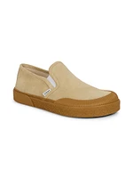 LOEWE x Paula's Ibiza Terra Vulca Suede Slip-On Sneakers