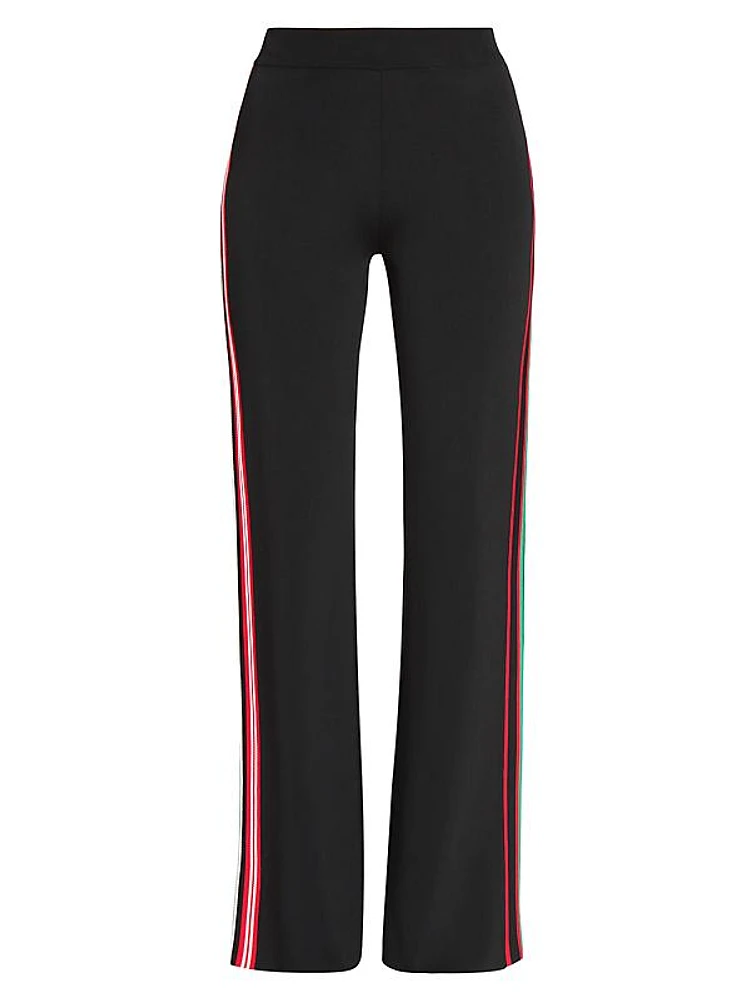 Striped Wide-Leg Pants